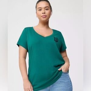 Torrid Wicked Classic Fit Cotton V- Neck Tee 3x